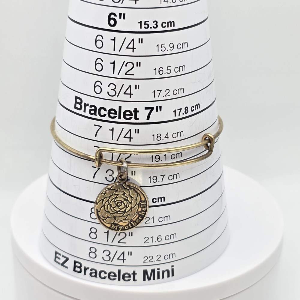 ALEX & ANI 'My Other Half' Charm Bracelet Rafaelian Gold Bangle Made In USA - Picture 8 of 9